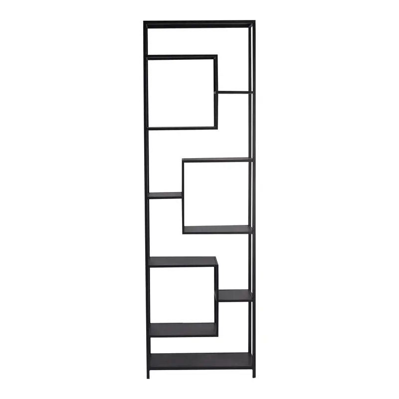 Bücherregal – Offenes Design, Hohe Form, Schwarzfarbe - Duana Playful | PTMD