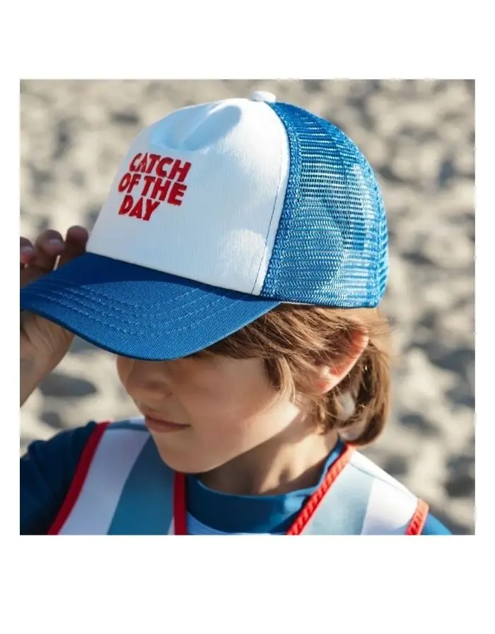 Cap Catch of the day I Blau/Weiß