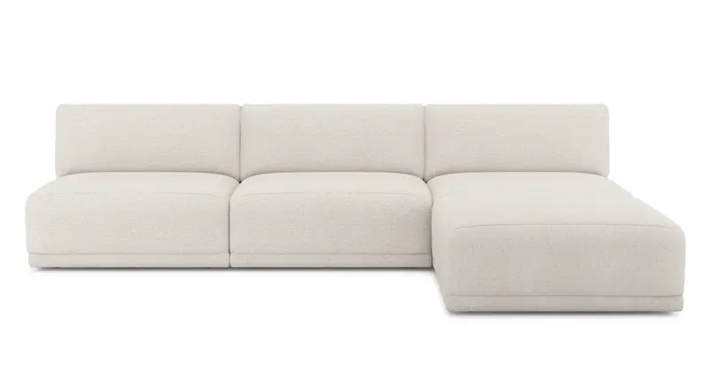 Carle Mega Sofa Ohne Arm und Hocker - Bouclé