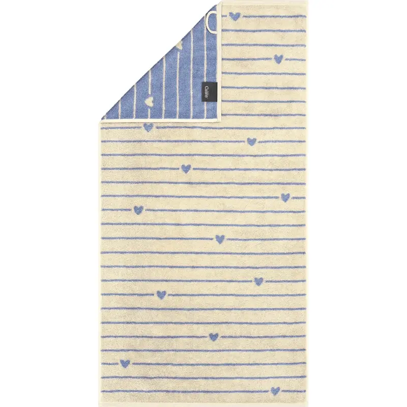 Cawö Handtuch Heart Beats Lines & Hearts 6276 capri
