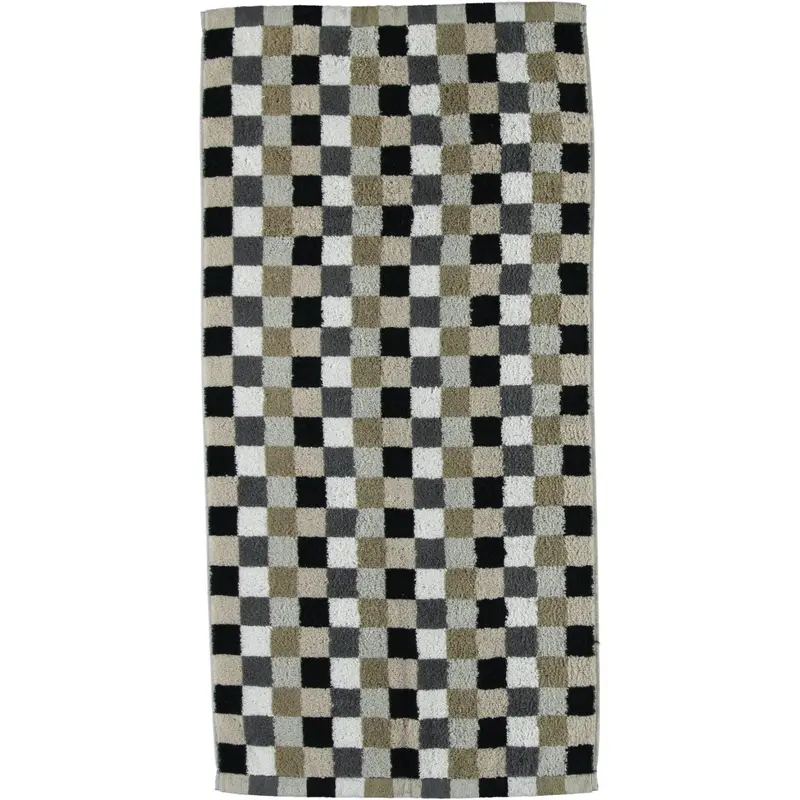 Cawö Handtuch Lifestyle Karo 7047 kiesel