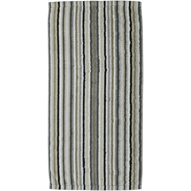 Cawö Handtuch Lifestyle Streifen 7048 kiesel