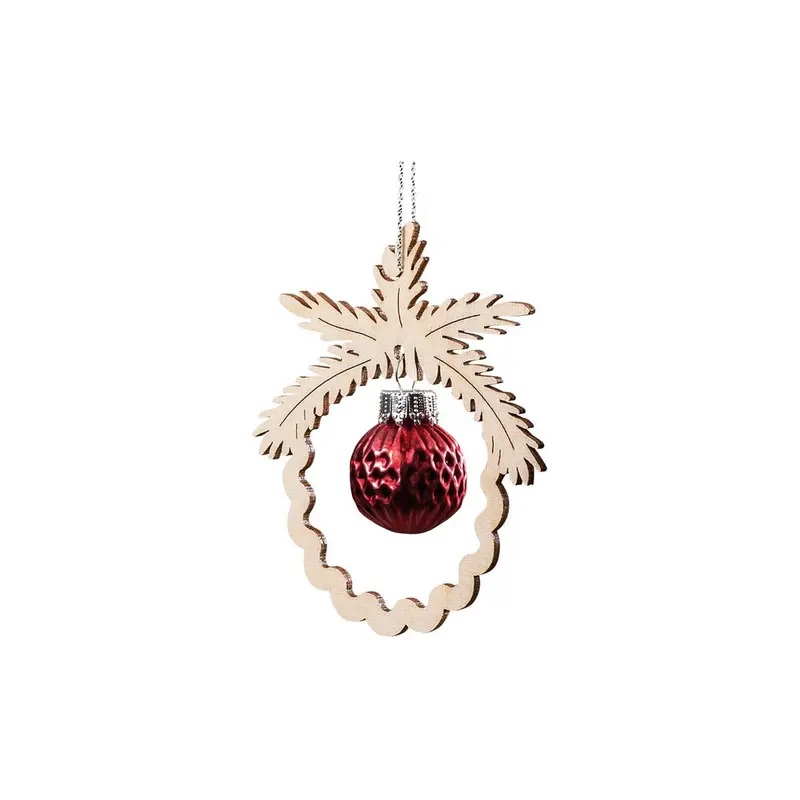 Christbaumschmuck Kugel, rot