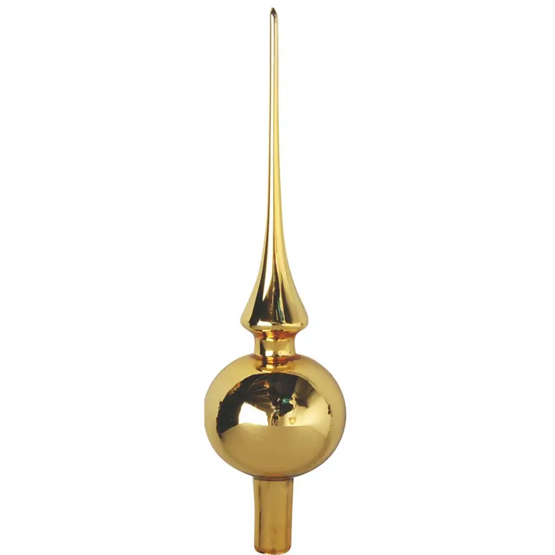 Christbaumspitze "gold" aus Glas, 30 cm