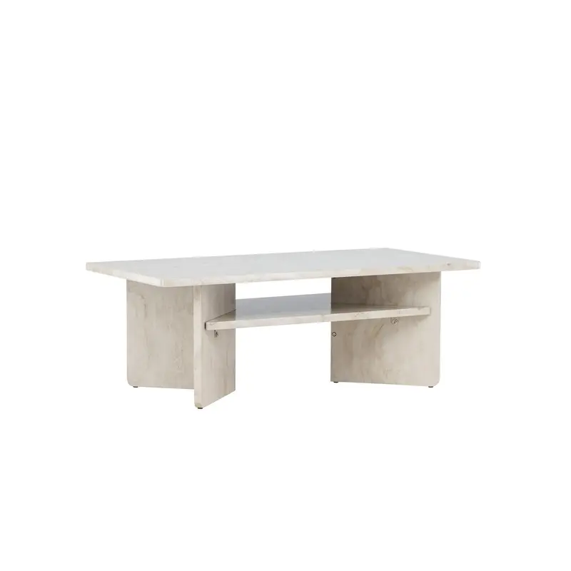 Couchtisch Alesund 120*60cm in Marmoroptik - Beige