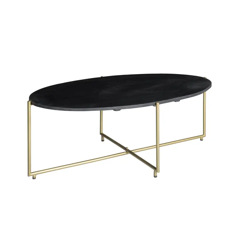 Couchtisch Anthony 110cm aus Massivholz - Schwarz