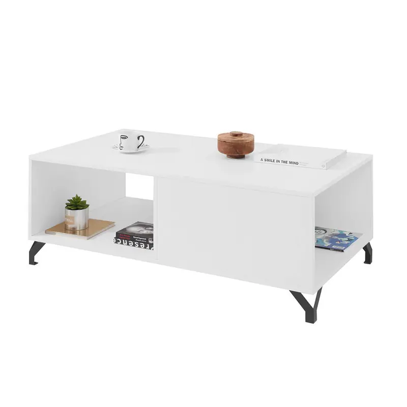 Couchtisch – BERGEN System 10 – Moderner Wohnzimmertisch mit Stauraum