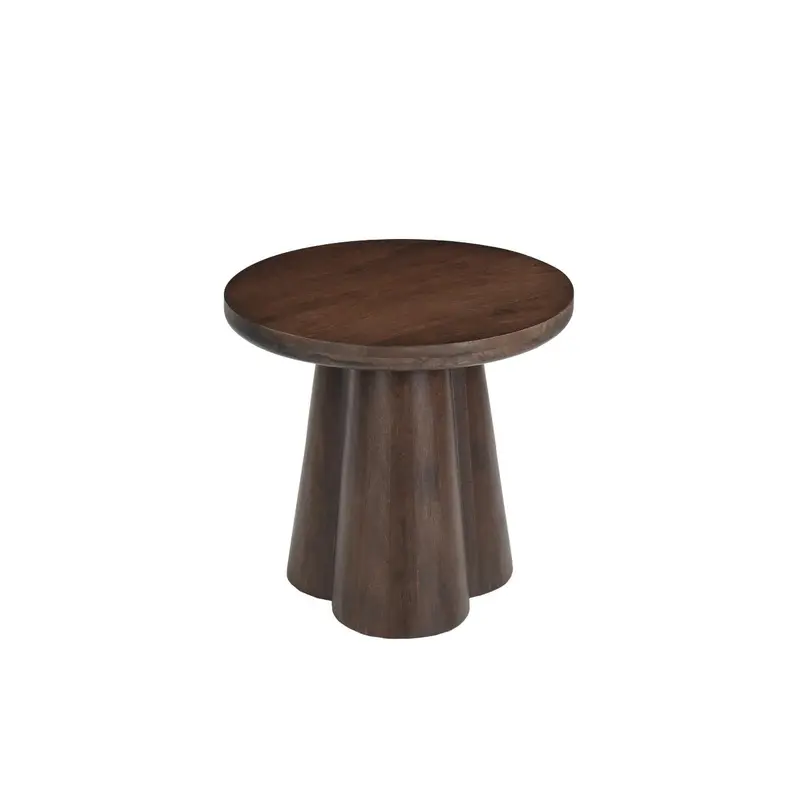 Couchtisch Clubs aus Mangoholz Ø50cm - Braun