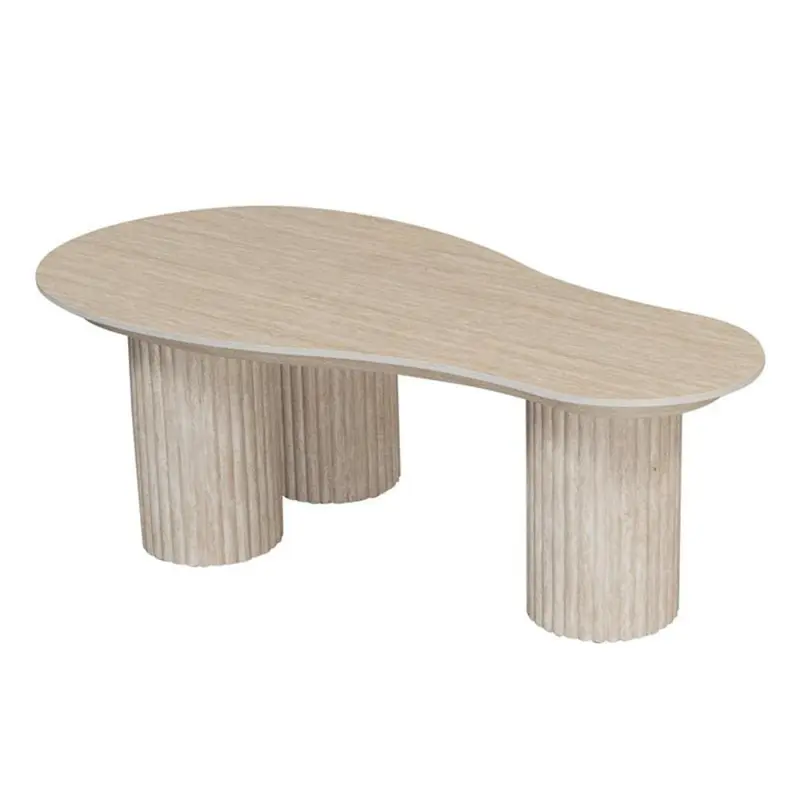 Couchtisch Craft mit Keramik-Platte - Travertin Optik
