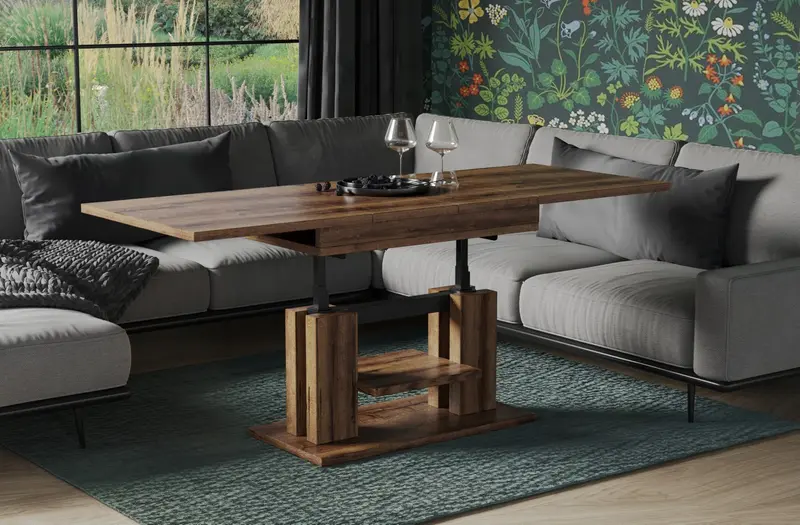 Couchtisch "Iso" 110-170cm (Eiche Monastery)