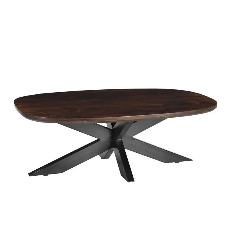 Couchtisch Jesper aus Mangoholz 120cm - Dunkelbraun