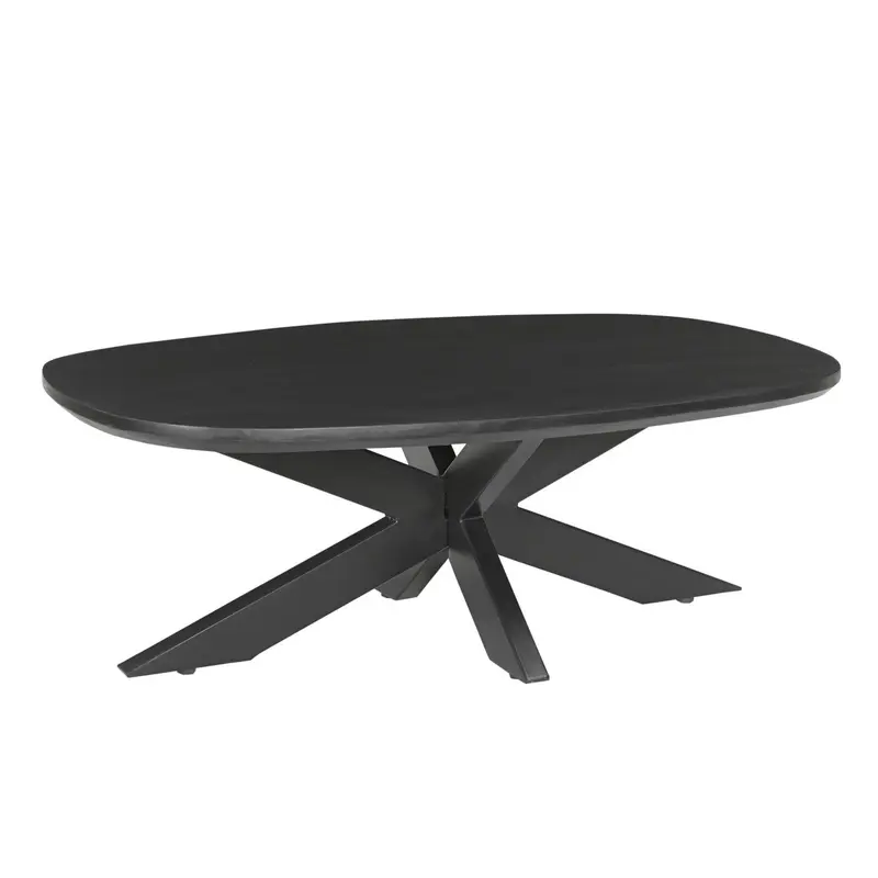 Couchtisch Jesper aus Mangoholz 120cm - Schwarz