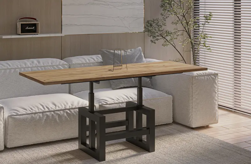 Couchtisch "Lili" 110-170cm (Eiche Craft Gold)