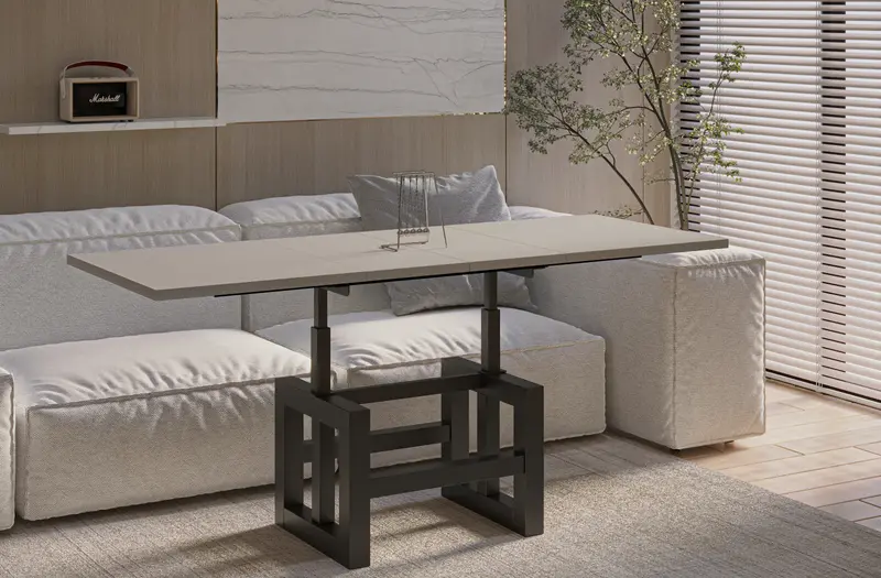 Couchtisch "Lili" 110-170cm (Kaschmir Beige)