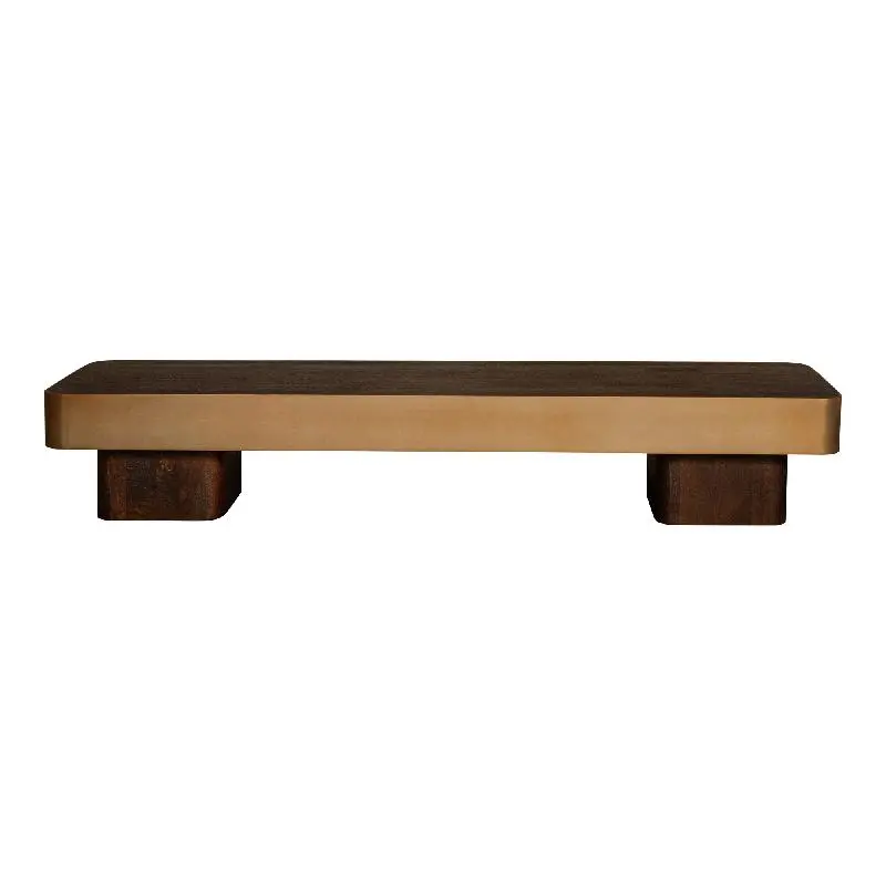 Couchtisch – Mango Holzplatte, Metall Gestell, Rechteckiges Design – Warren | PTMD
