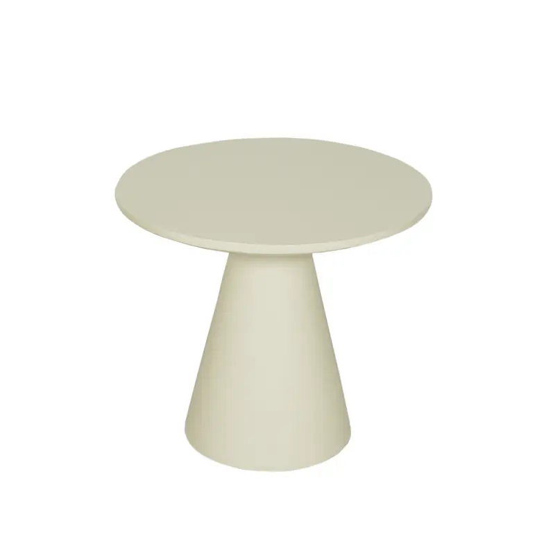 Couchtisch – Mangoholz, Sandfarbe, Einzigartiges Rundes Design – Bellis | Starfurn