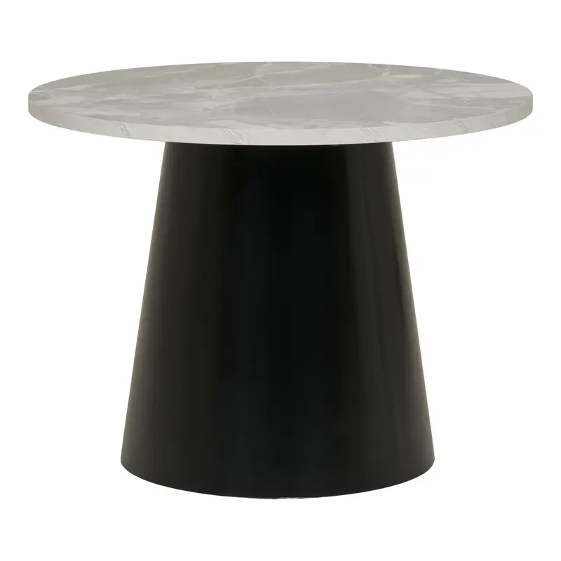 Couchtisch – Marmoroptik, Schwarze Basis, 45 cm Höhe - Brito | House Nordic
