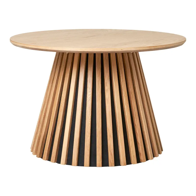 Couchtisch – Natur, Eichenfurnier, Ø70 cm - Osaka | House Nordic