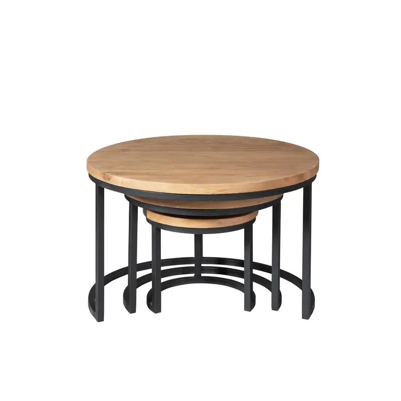 Couchtisch – Natürliche Oberfläche, Mangoholz Material, Modernes Design - Dakota | Starfurn