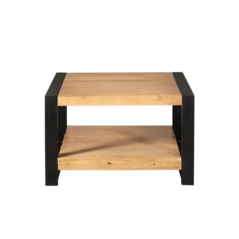 Couchtisch – Natürliche Oberfläche, Mangoholz Material, Quadratisches Design – Britt | Starfurn