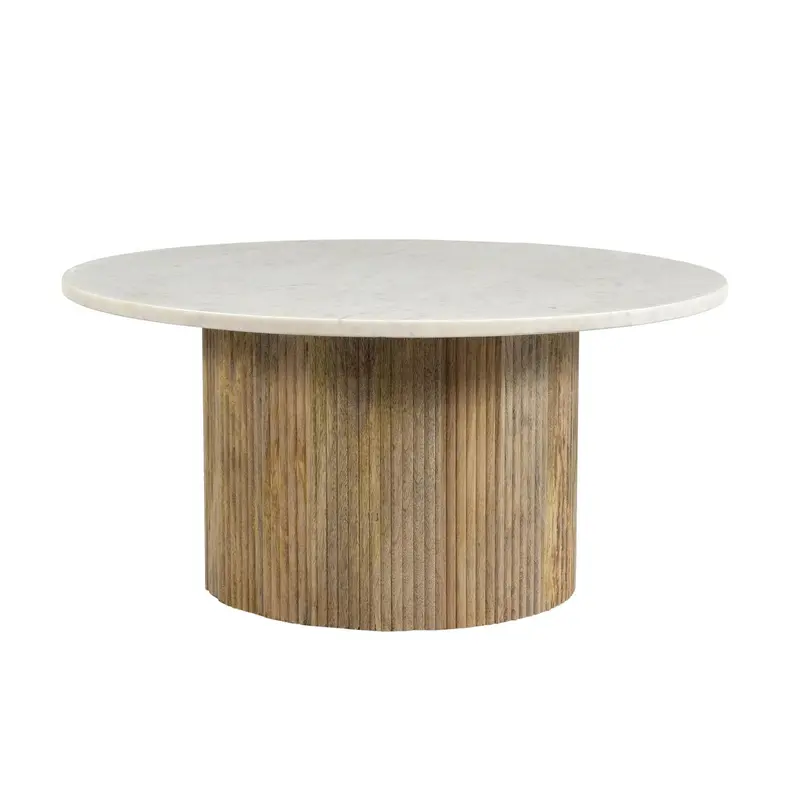 Couchtisch Nova Ø70cm - Weiß
