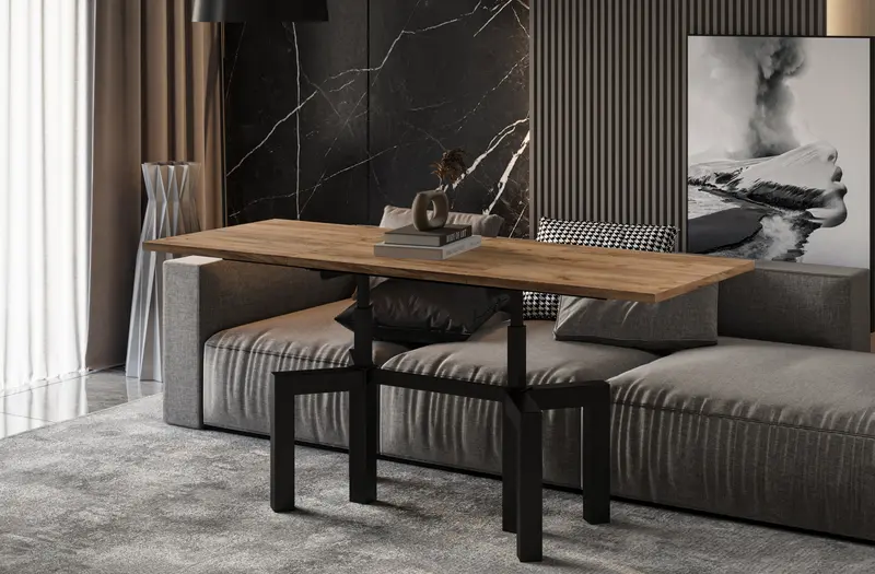 Couchtisch "Oliana" 110-170cm (Eiche Craft Gold)