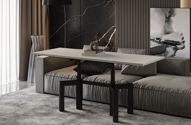 Couchtisch "Oliana" 110-170cm (Kaschmir Beige)