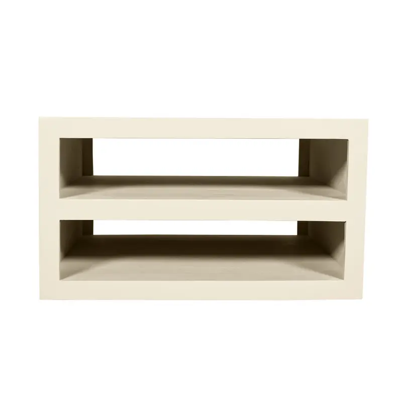 Couchtisch – Sand Oberfläche, Modernes Design, Zwei Fächer – Brussel | Starfurn