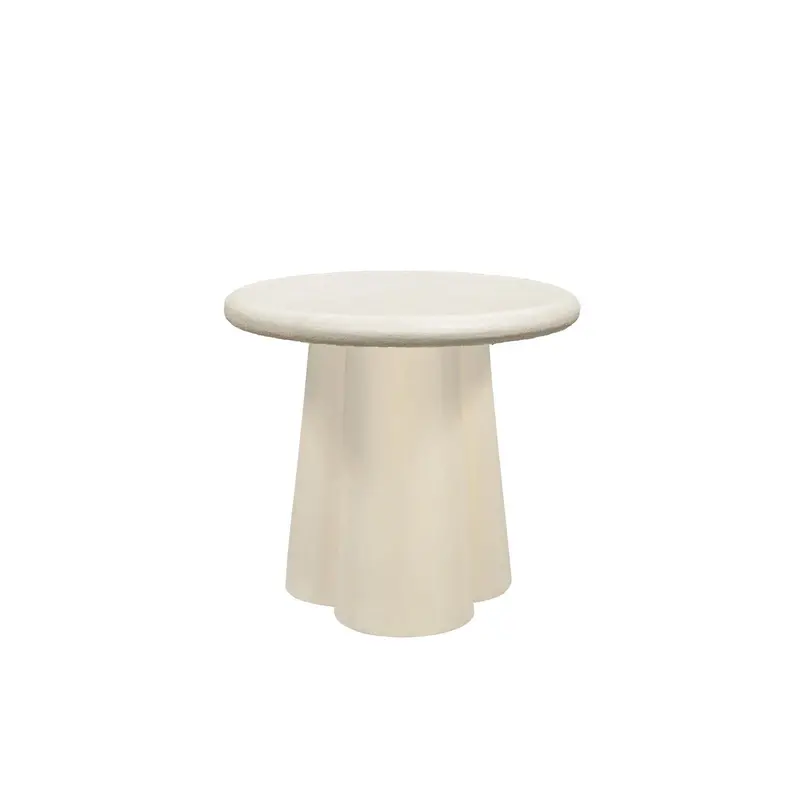 Couchtisch Sandy Ø50cm - Cremeweiß