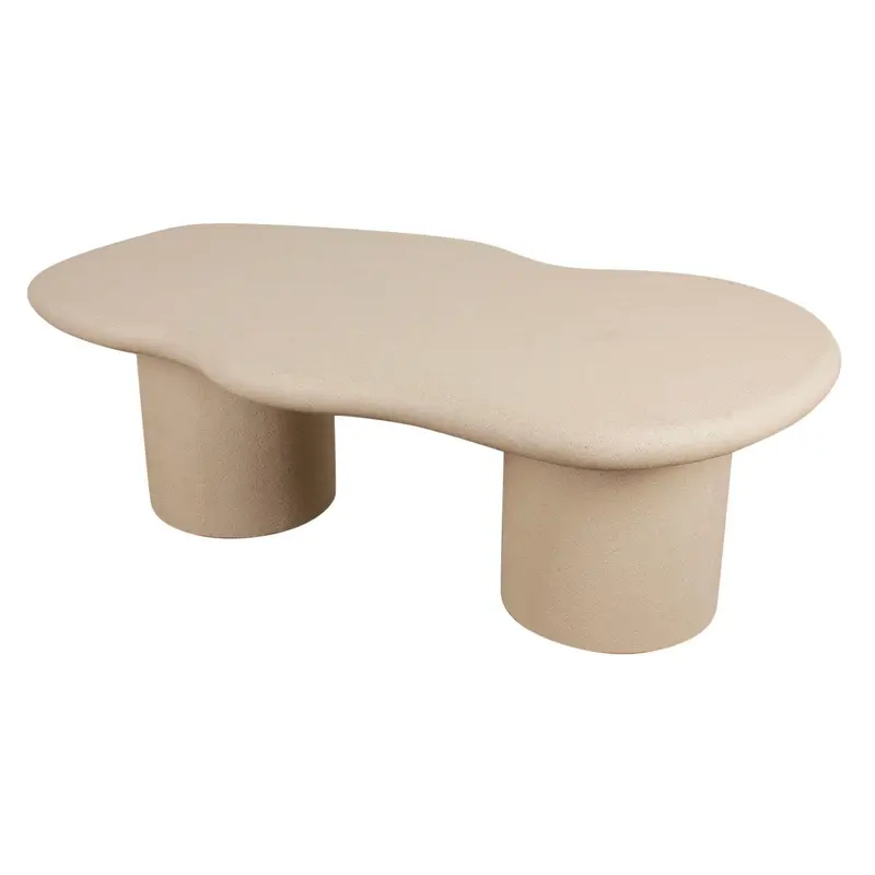 Couchtisch Scandi 120cm aus Mikrozement in Betonoptik - Beige