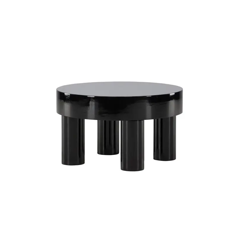 Couchtisch Varberg 60cm - Hochglanz Schwarz