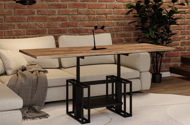 Couchtisch "Victoria" 110-170cm(Eiche Craft Gold)