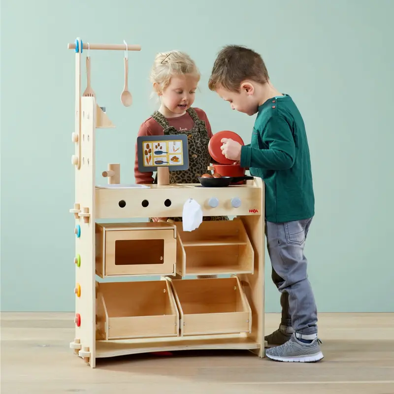 Creative Play 3 in 1 – Spielküche, Kaufladen & Werkstatt für Kinder