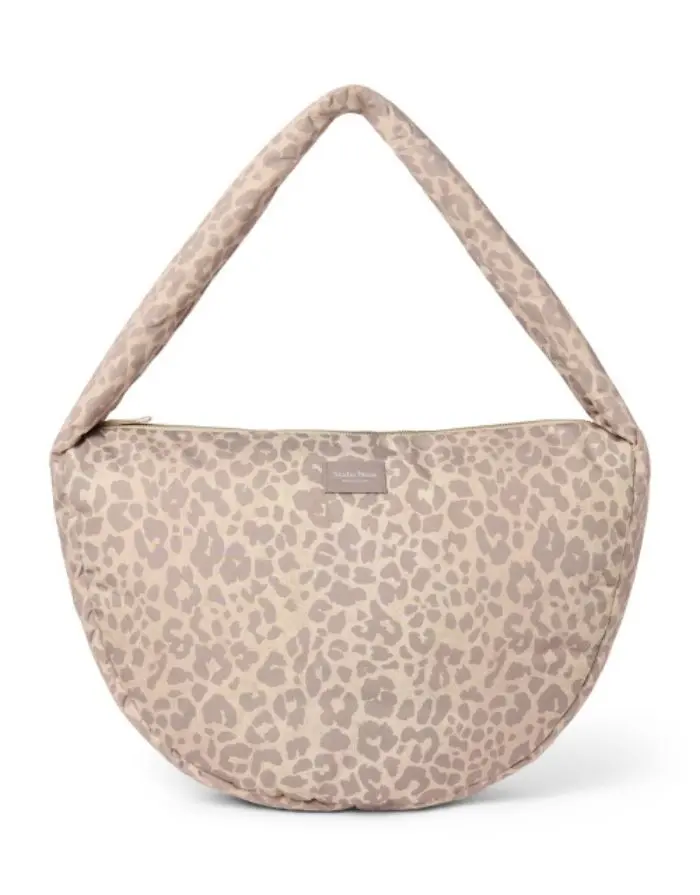 Crossbody Umhängetasche Puffy I Beige Leopard