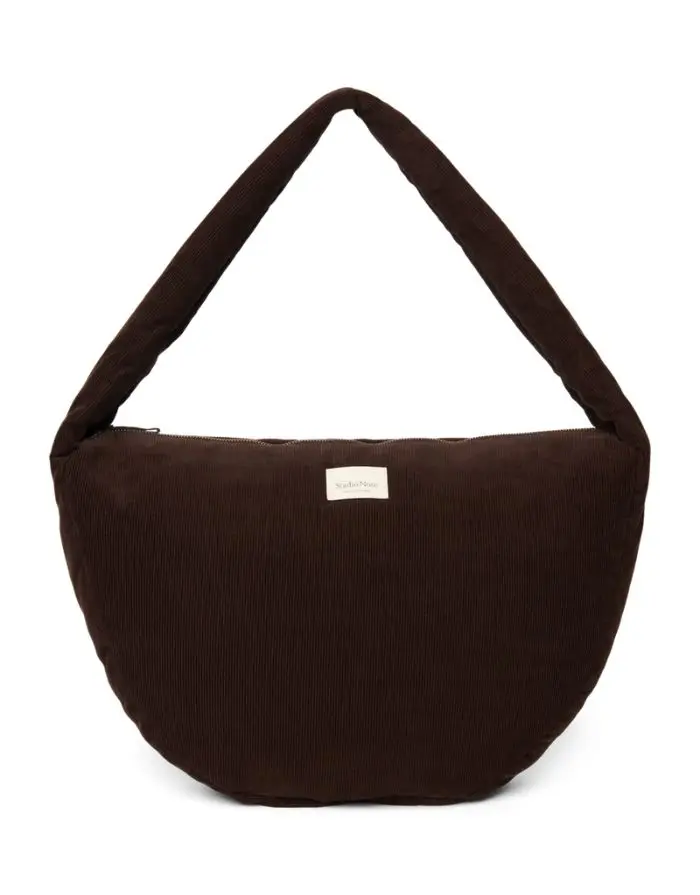 Crossbody Umhängetasche Rib Puffy I Dark Brown