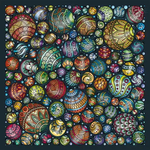 Curiosi-Puzzle Palapeli Kugelbunt