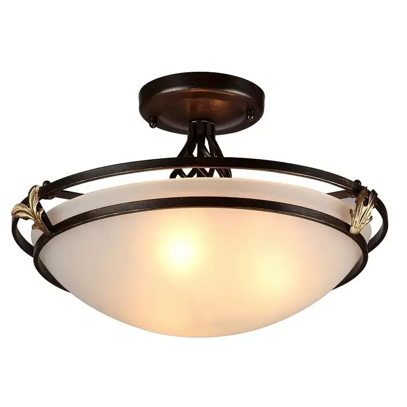 Deckenleuchte – Bronzefarbene Oberfläche, Metall und Glas, Zeitlose Eleganz - Combinare | Maytoni
