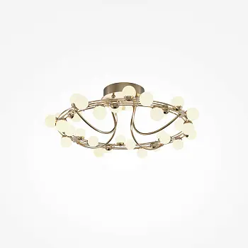 Deckenleuchte – Gold Finish, Edelstahlgehäuse, 55 W Leistung, 20 cm Höhe, 360° Licht - Tessara | Maytoni