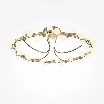 Deckenleuchte – Gold Finish, Edelstahlgehäuse, 72 W Leistung, 25 cm Höhe, 360° Licht - Tessara | Maytoni