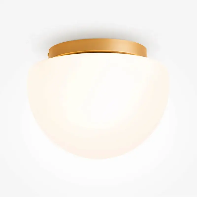 Deckenleuchte – Goldenes Metall, 1 × E27 Fassung, 60 W Leistung, Ø31,5 cm - Glassy | Maytoni