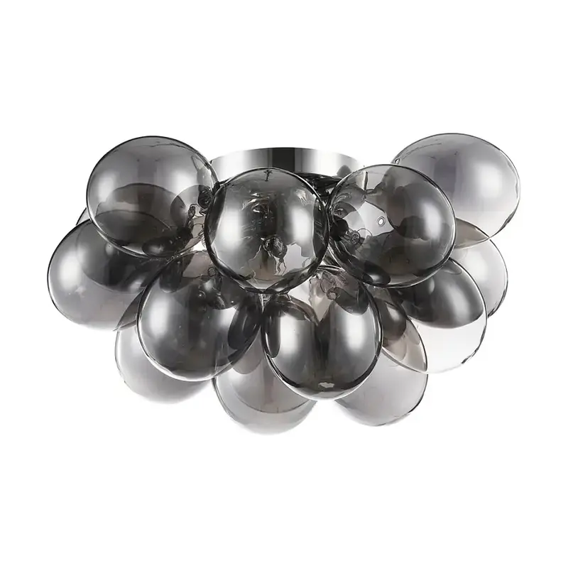 Deckenleuchte – Nickel Metall, Runde Glasschirme, 4-flammig - Balbo | Maytoni