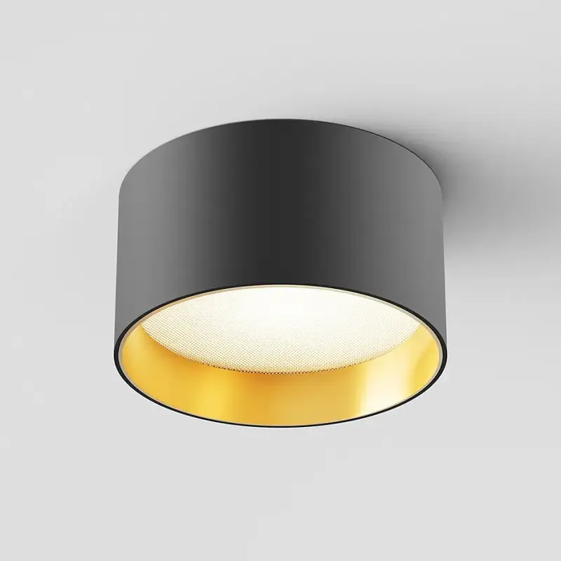 Deckenleuchte – Schwarz-Mattgold, Aluminium Gehäuse, 12 W Leistung - Vega | Maytoni