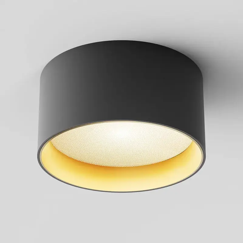 Deckenleuchte – Schwarz-Mattgold, Aluminium Gehäuse, 15 W Leistung - Vega | Maytoni