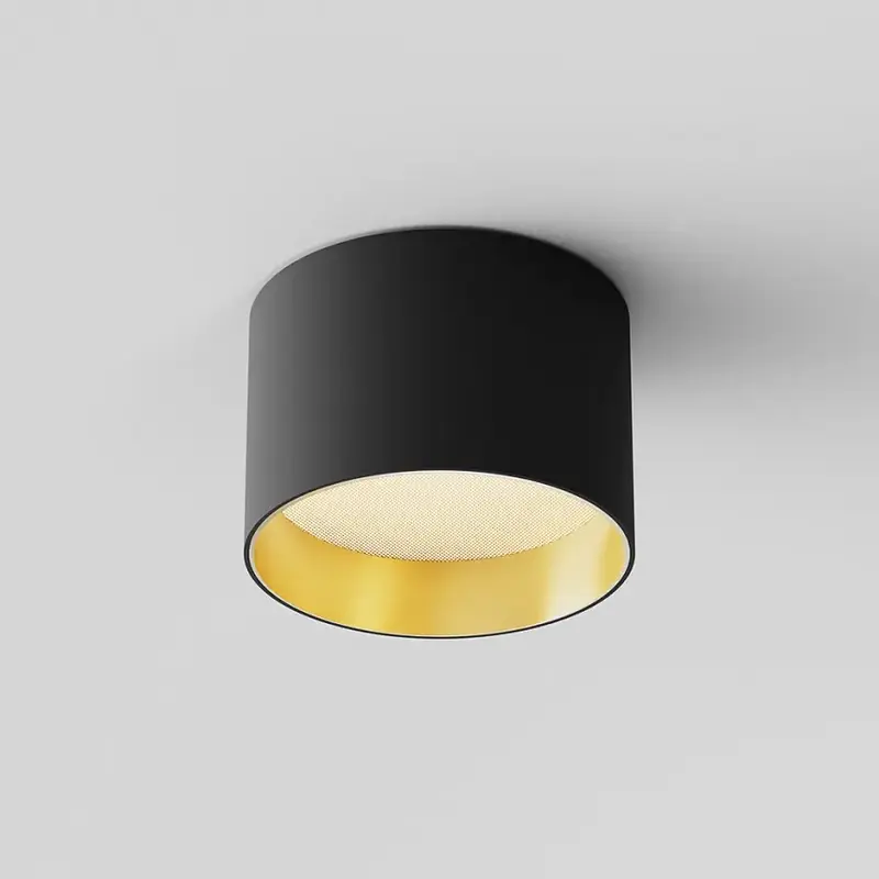 Deckenleuchte – Schwarz-Mattgold, Aluminium Gehäuse, 8 W Leistung - Vega | Maytoni