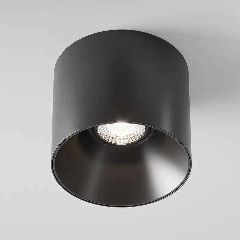 Deckenleuchte – Schwarze Oberfläche, Neutralweißes Licht, Aluminiumgehäuse, 15W - Alfa LED | Maytoni