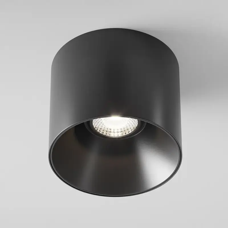 Deckenleuchte – Schwarze Oberfläche, Neutralweißes Licht, Aluminiumgehäuse, 25W - Alfa LED | Maytoni