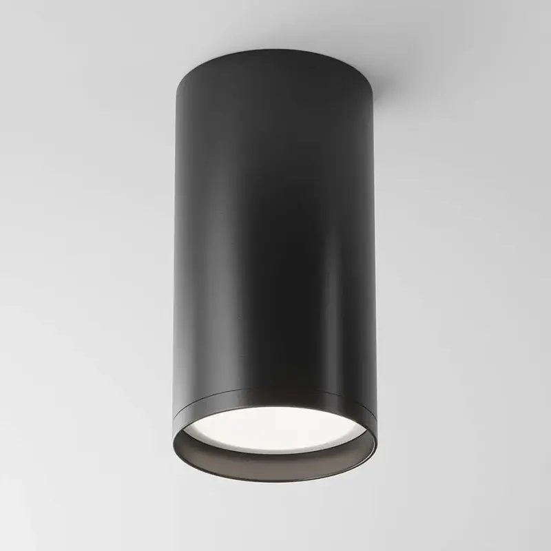 Deckenleuchte – Schwarzes Aluminium, 1 × GU10, 10 W Leistung, Höhe 10 cm - Focus S | Maytoni