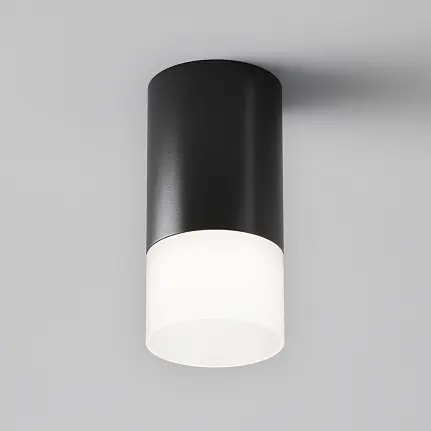 Deckenleuchte – Schwarzes Aluminium, 1× GU10 Fassung, 10 W Leistung, 13,1 cm Höhe - Pauline | Maytoni