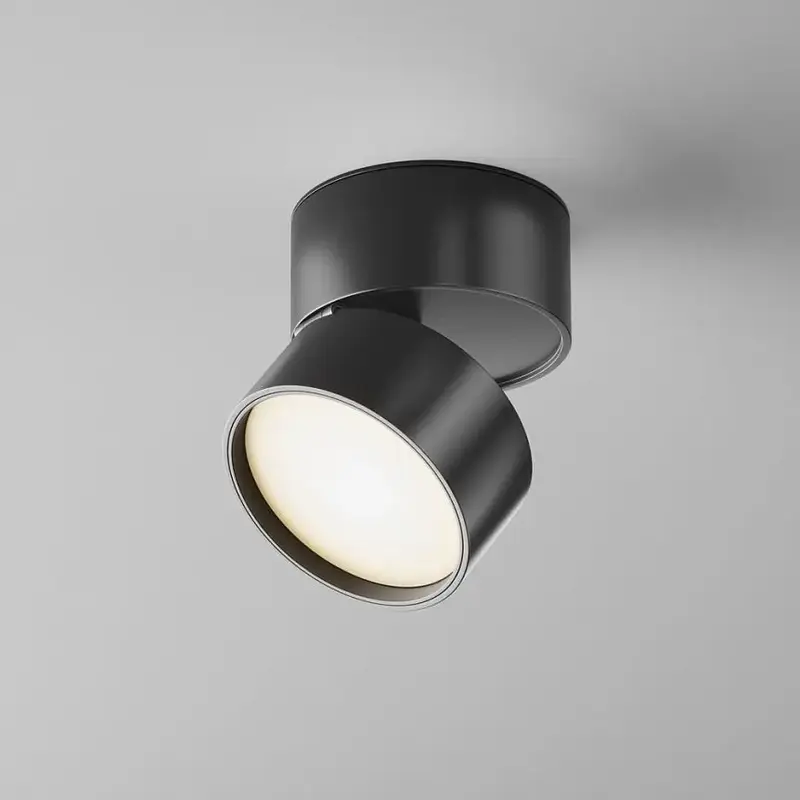 Deckenleuchte – Schwarzes Aluminium, 12 W Leistung, Ø8,5 cm, Warmweiß, CRI 80 - Onda | Maytoni