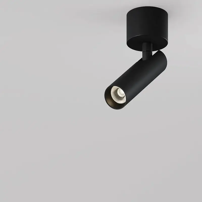 Deckenleuchte – Schwarzes Aluminium, 6 W LED, CRI Ra 90, Höhe 16.6 cm - Focus T | Maytoni